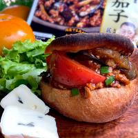 大豆ミート料理🎶麻婆茄子トマト詰めタバチェール
